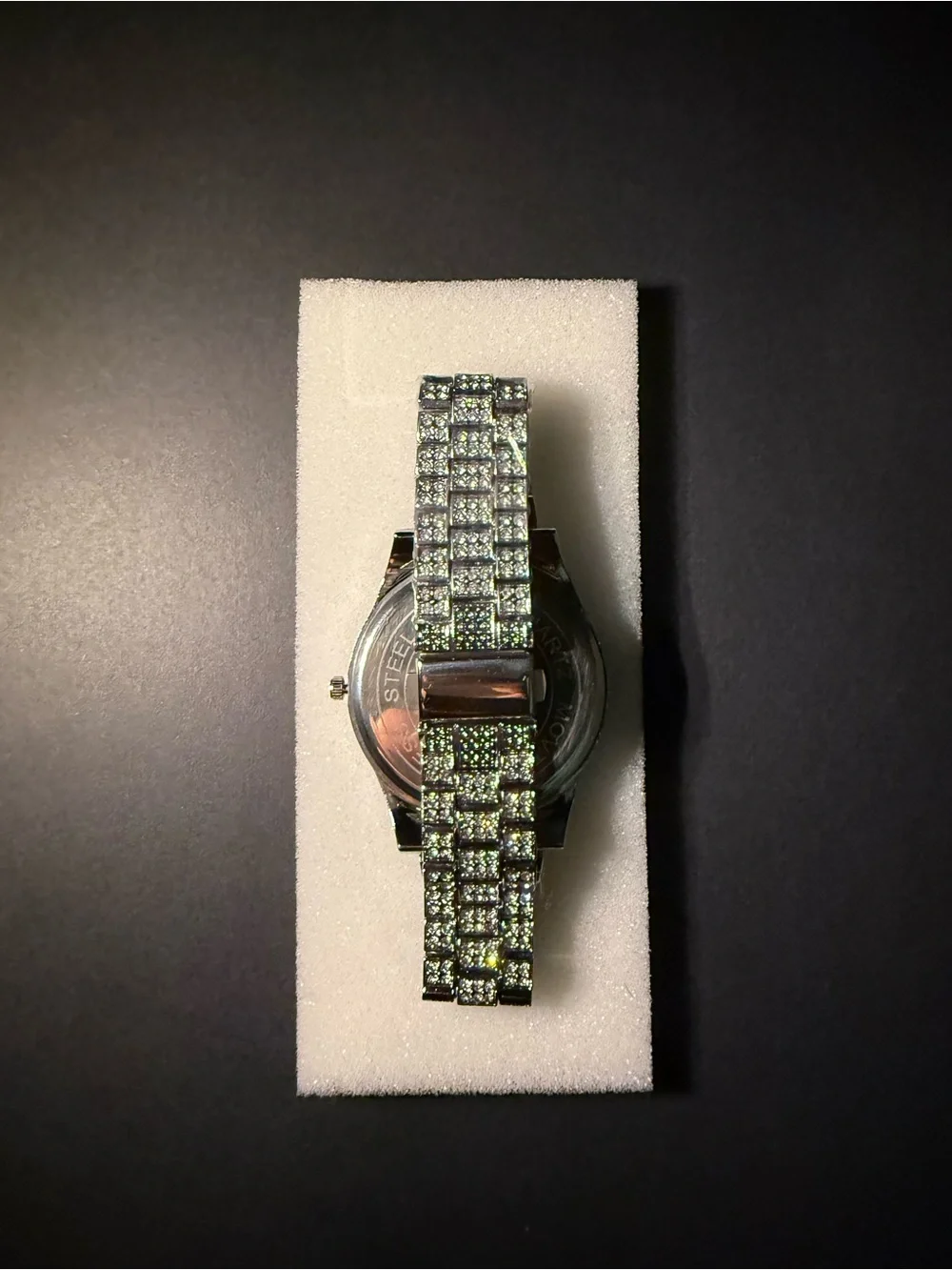 Silver Moissanite Gemstone Watch